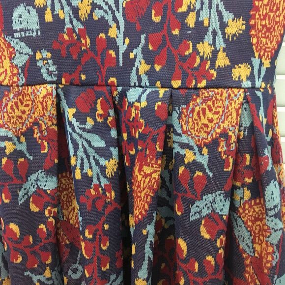 LuLaRoe NEW Women’s XXS Amelia Pleated Jacquard Pockets Fit & Flare Dress Pin-Up - Picture 16 of 16